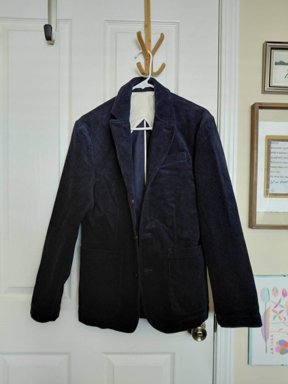 Navy Corduroy Blazer